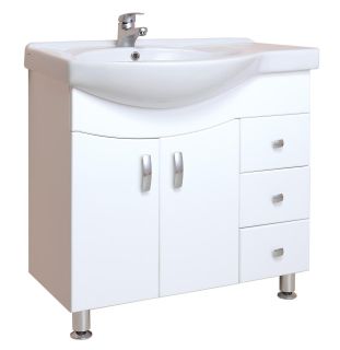 Напольная тумба под раковину Onika Эльбрус 108202 крыло справа 82см белый